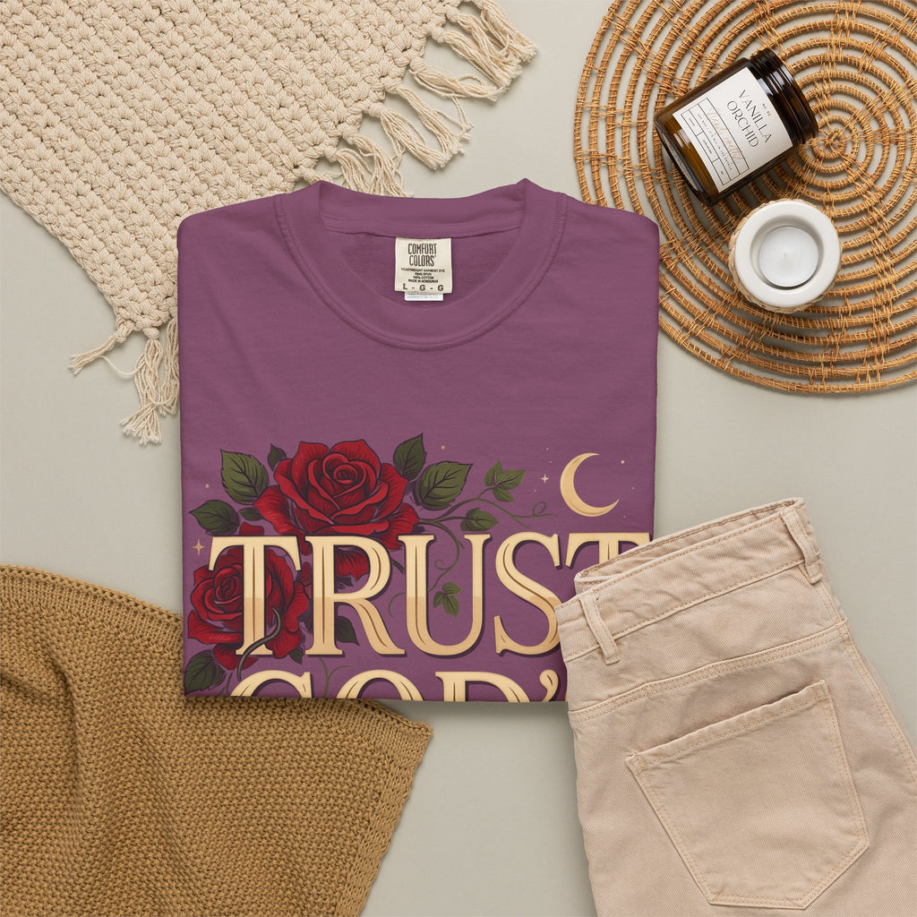 Trust God’s Plan T-Shirt — Floral Faith Graphic Tee