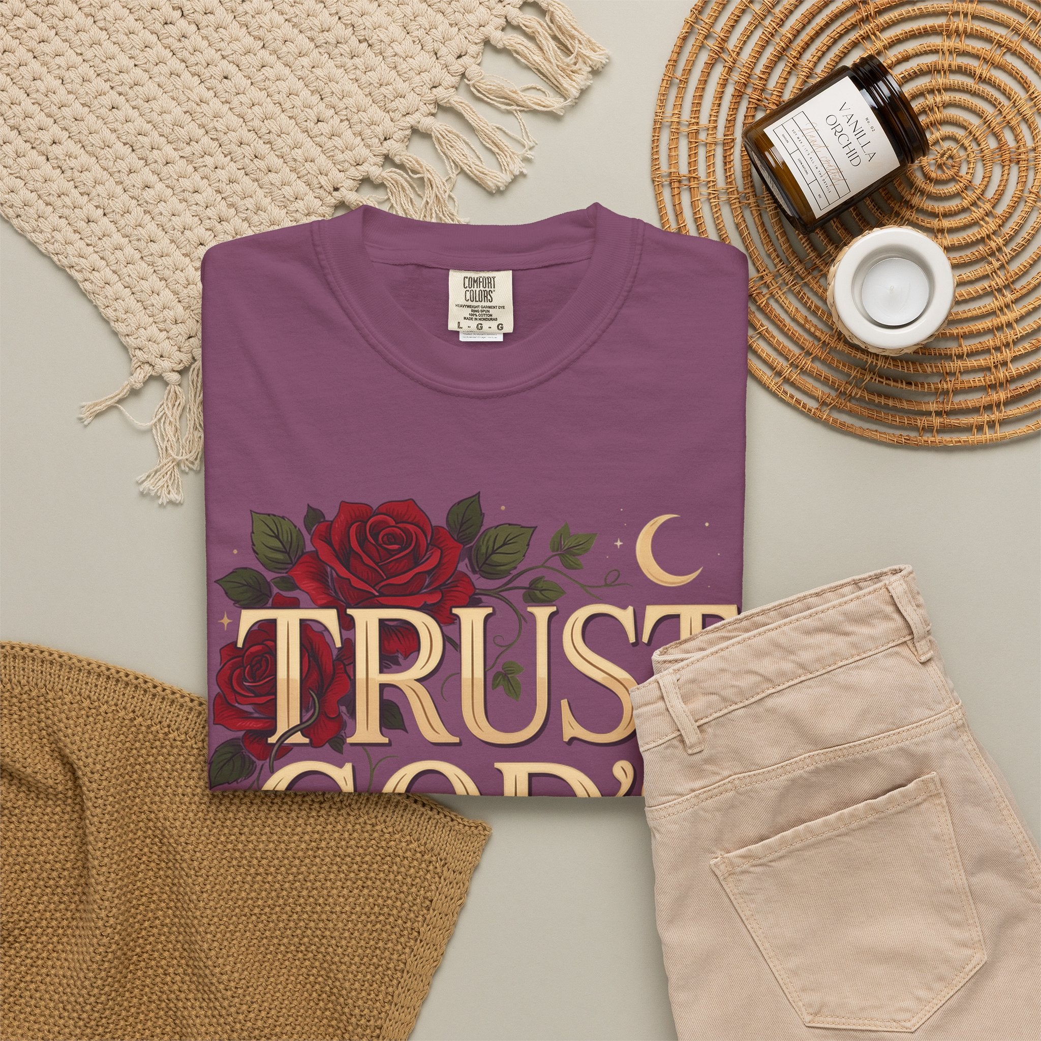 Trust God’s Plan T-Shirt — Floral Faith Graphic Tee