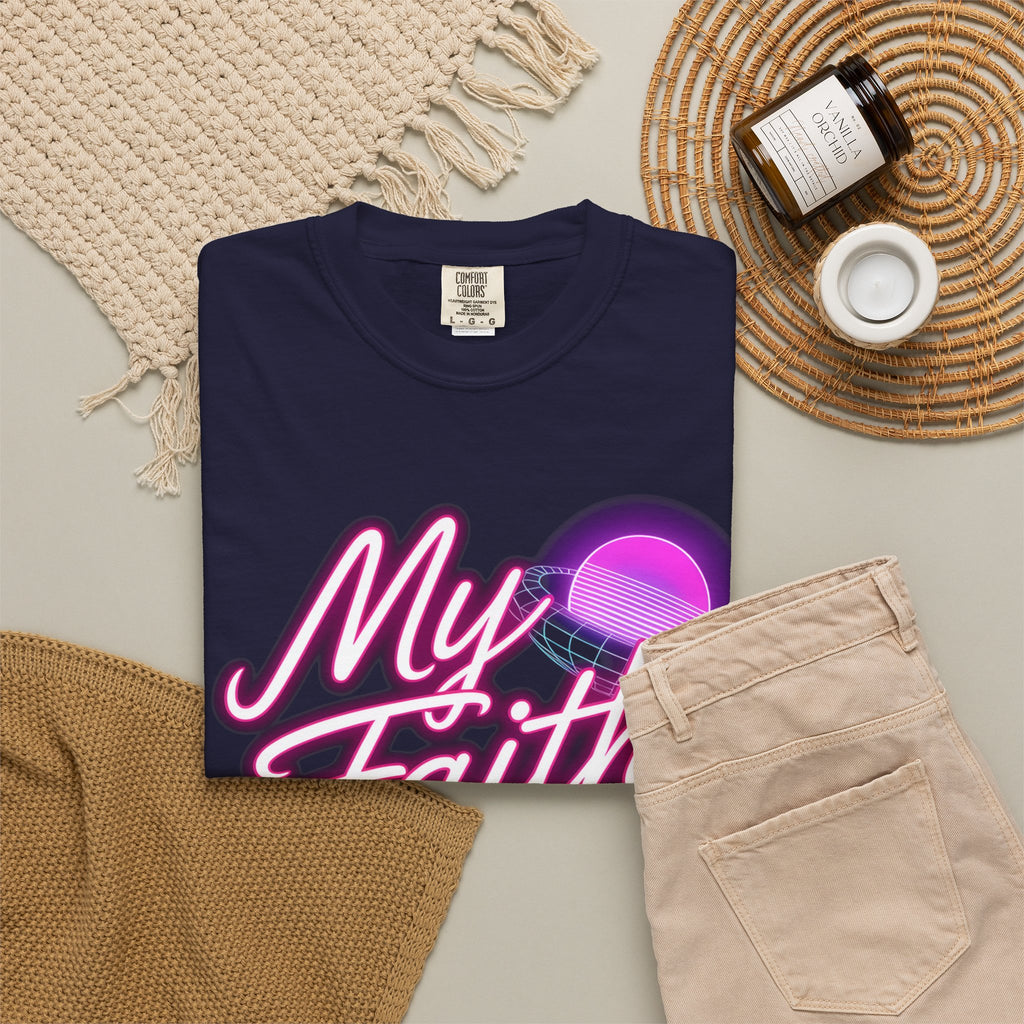 Faith T-Shirt — "My Faith in God Is Solid" Retro Graphic Tee