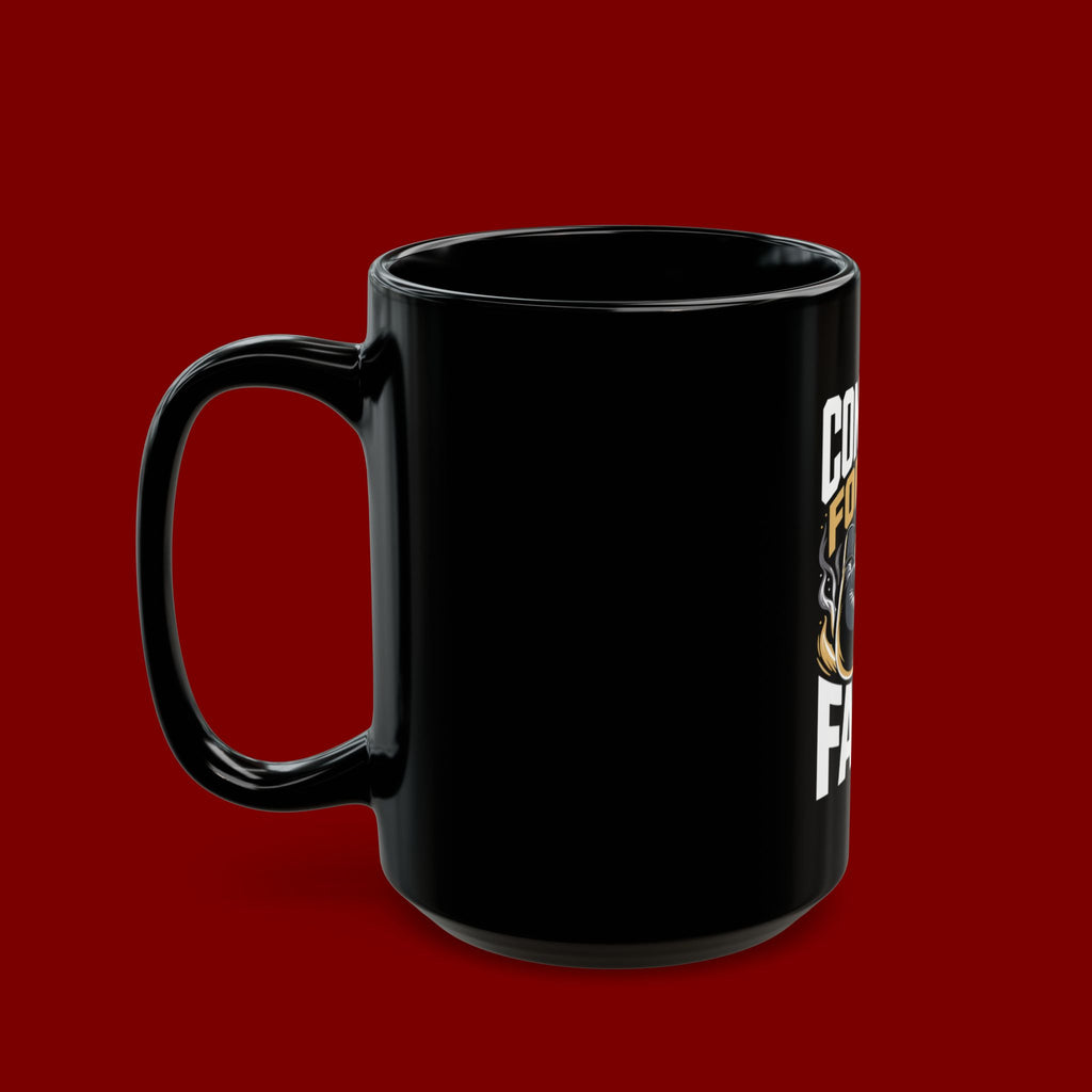 Contend for the Faith Black Mug – Inspirational Boxing Gloves Religious Coffee Cup (11oz/15oz)