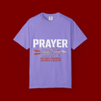 Prayer T-Shirt — Faith Arrow Graphic Tee ("Prayer: The Most Powerful Weapon")