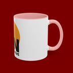 Accent Coffee Mug — "Focus On The Positive" Motivational Mug