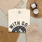 Faith-Based Mountain T-Shirt — "With God All Things Are Possible"