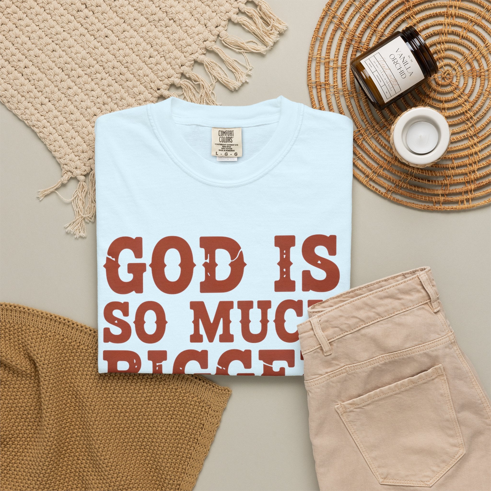 God Is So Much Bigger T-Shirt — Inspirational Christian Faith Tee