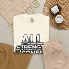 All Strength Comes From God T-Shirt — Christian Faith Graphic Tee