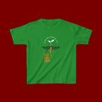 Kids T‑Shirt — 'Put God First' Religious Sprout Graphic Tee (Christian Youth)