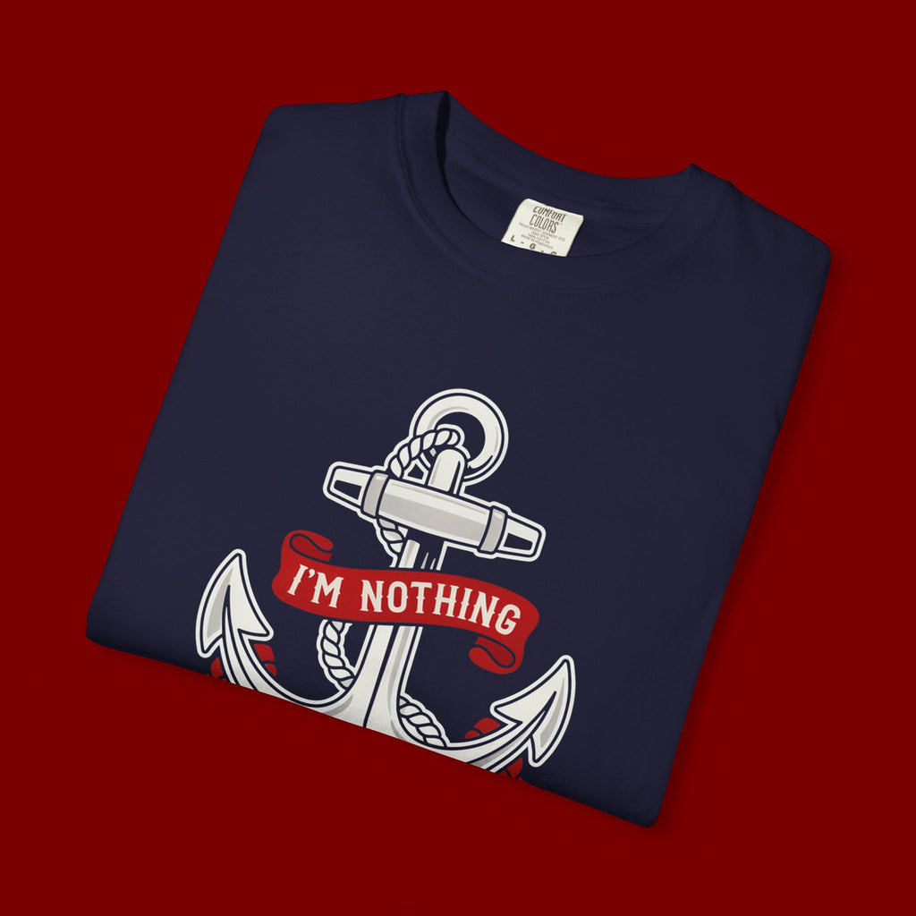 Faith Anchor T-Shirt — “I’m Nothing Without God” Christian Tee