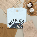 Faith-Based Mountain T-Shirt — "With God All Things Are Possible"