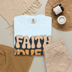 Faith Over Fear T‑Shirt — Retro Floral Inspirational Tee
