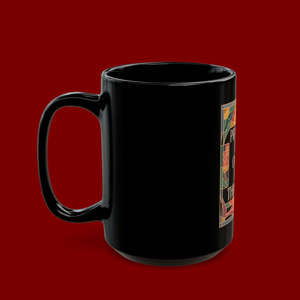 Prayer Mug — "Pray On It, Pray Over It, Pray Through It" Inspirational Coffee Cup