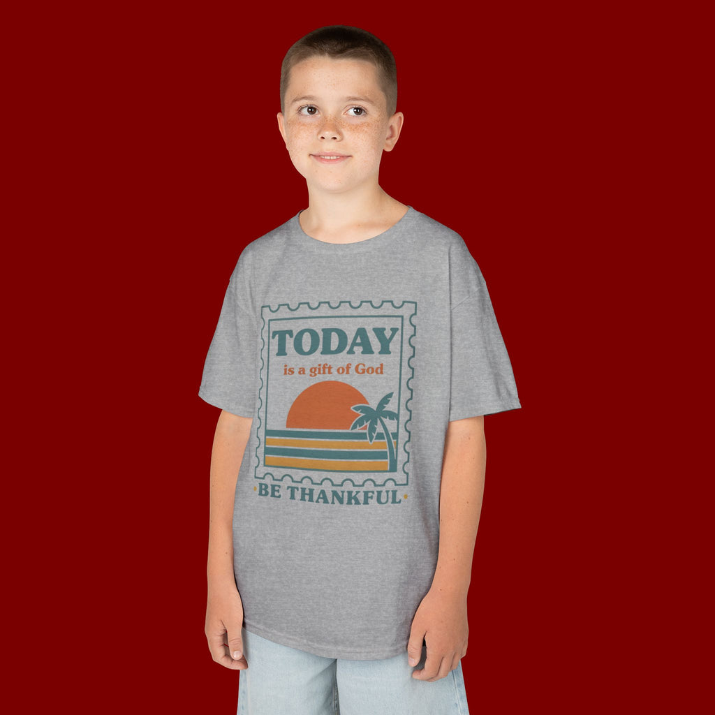 Kids 'Today Is a Gift of God - Be Thankful' Graphic Tee