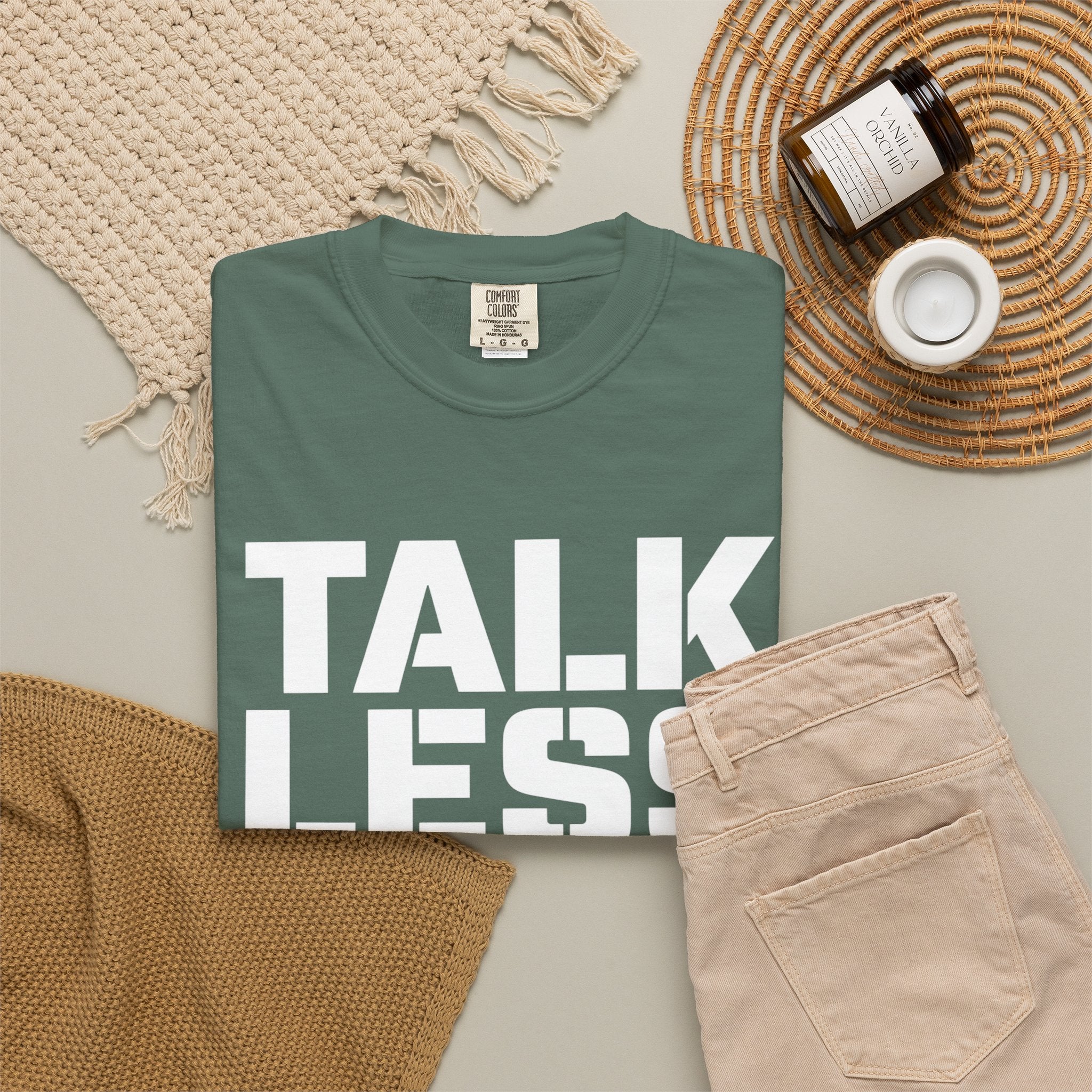 Talk Less Work More T-Shirt — Motivational Work Ethic Tee
