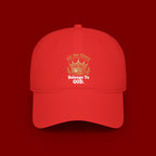 All the Glory Belongs to God Red Low Profile Baseball Cap