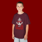 Kids Anchor T‑Shirt – "I'm Nothing Without God" Christian Tee for Boys & Girls