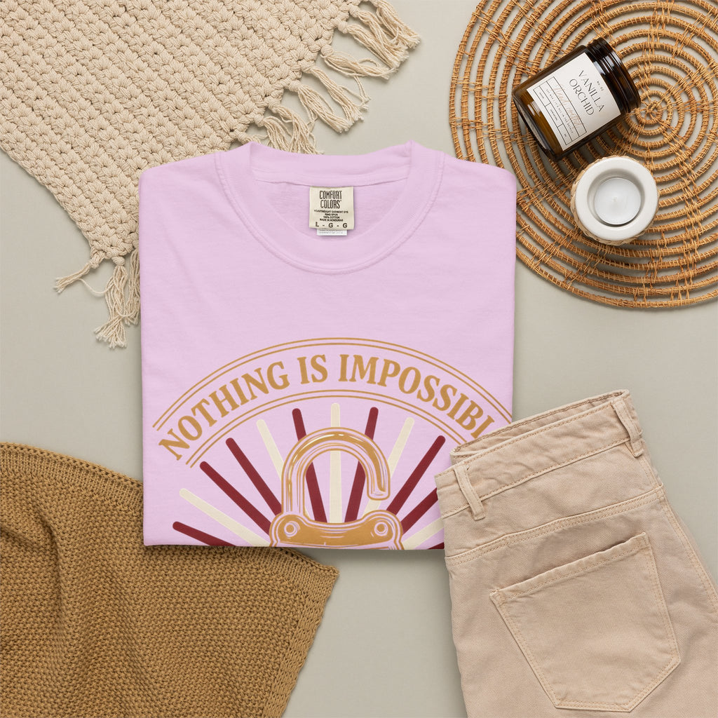 Nothing Is Impossible For Our God T-Shirt — Christian Faith Graphic Tee