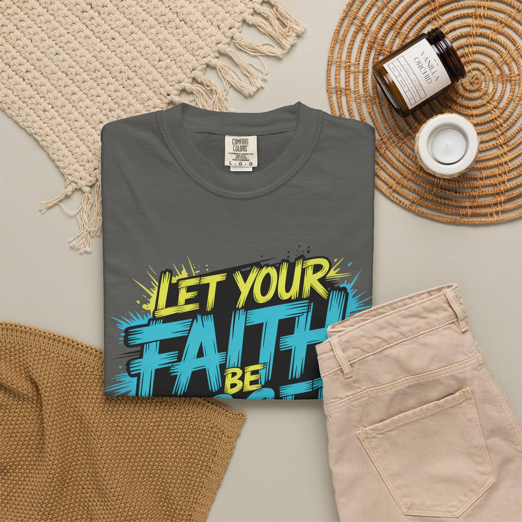 Faith Over Fear Graphic T-Shirt — "Let Your Faith Be Bigger Than Your Fears" Inspirational Tee