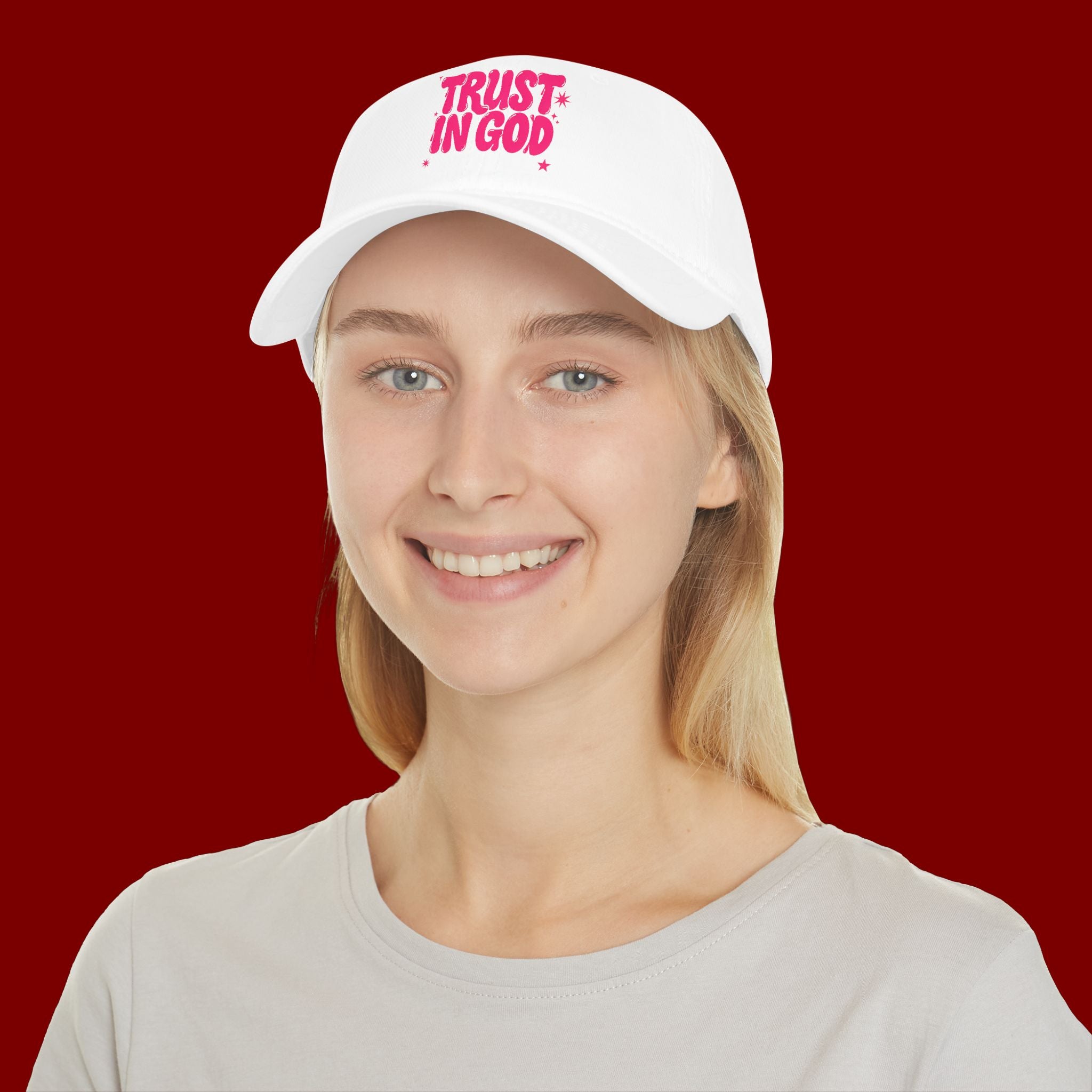 Trust In God Baseball Cap — Faith Hat with “Trust in God with All Your Heart”