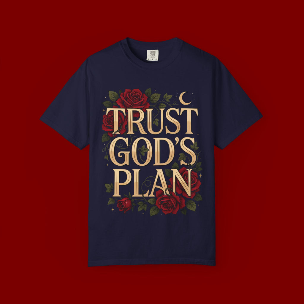 Trust God’s Plan T-Shirt — Floral Faith Graphic Tee