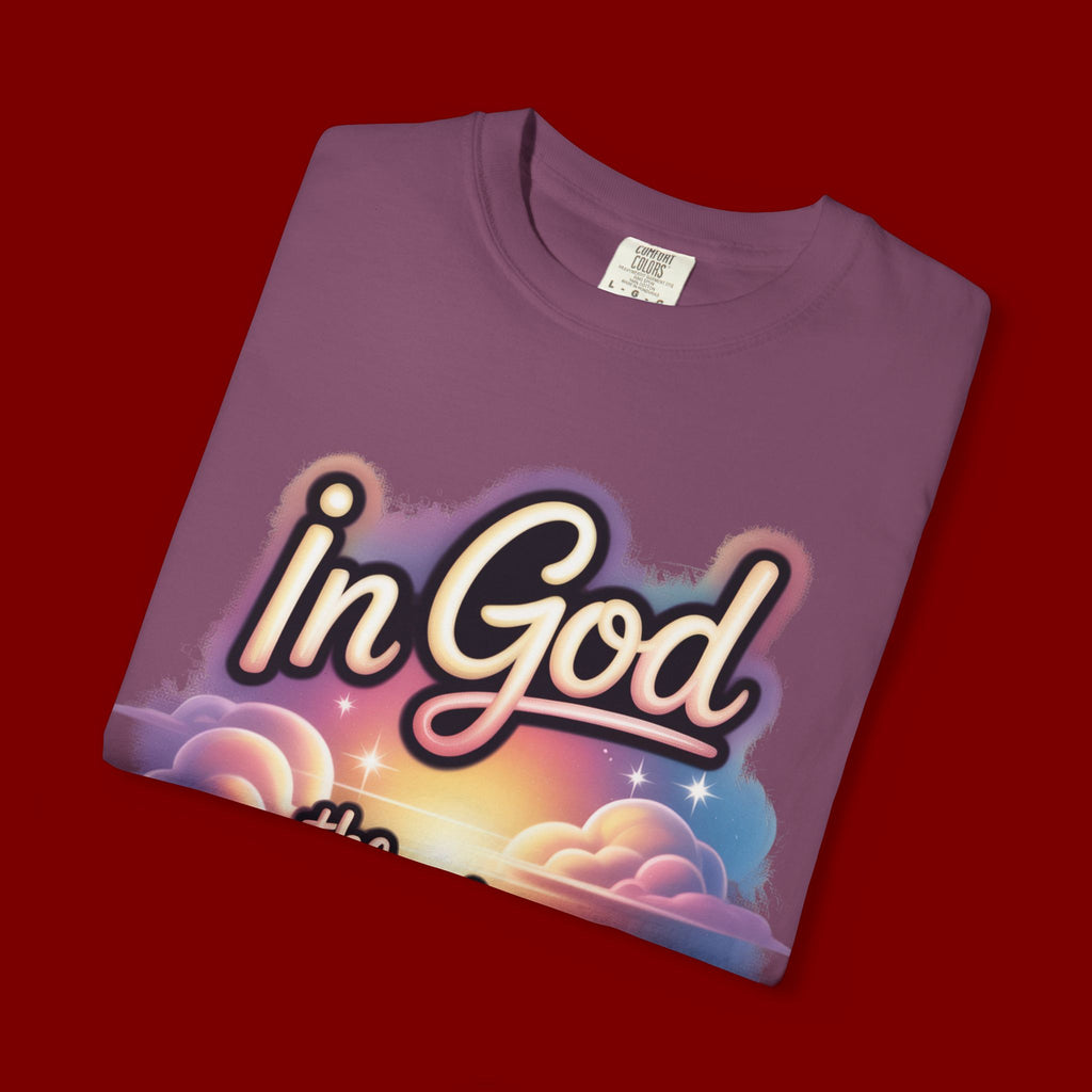 T-Shirt — “In God the Heart Finds Peace” Religious Faith Tee