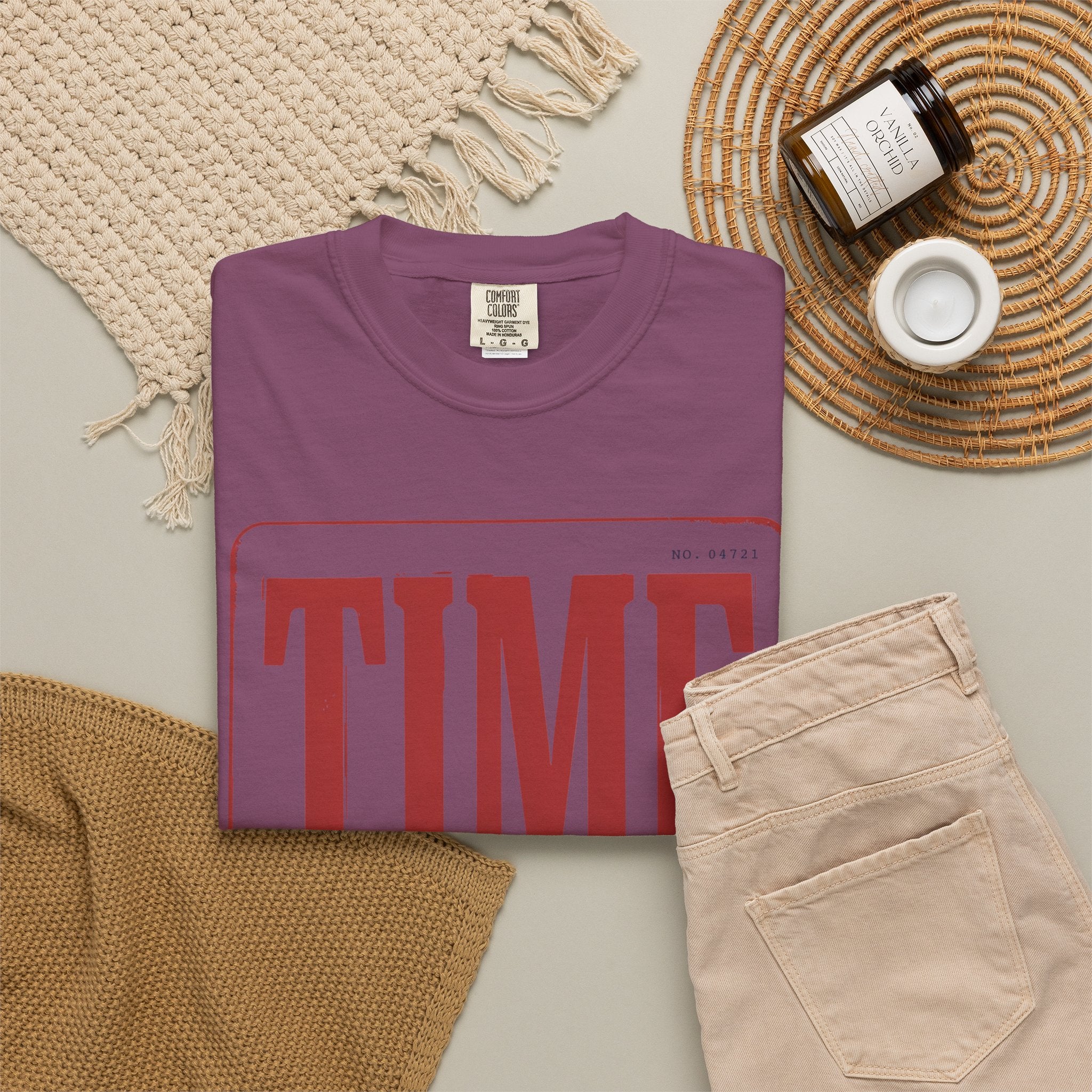 TIME Never Comes Again T-Shirt — Vintage Ticket Graphic Tee