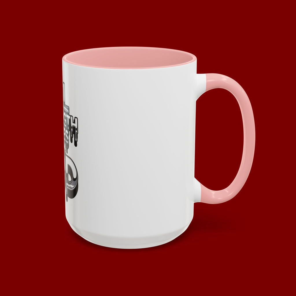 Ceramic Mug — "All Strength Comes From God" Black Accent Coffee Cup (11/15 oz)