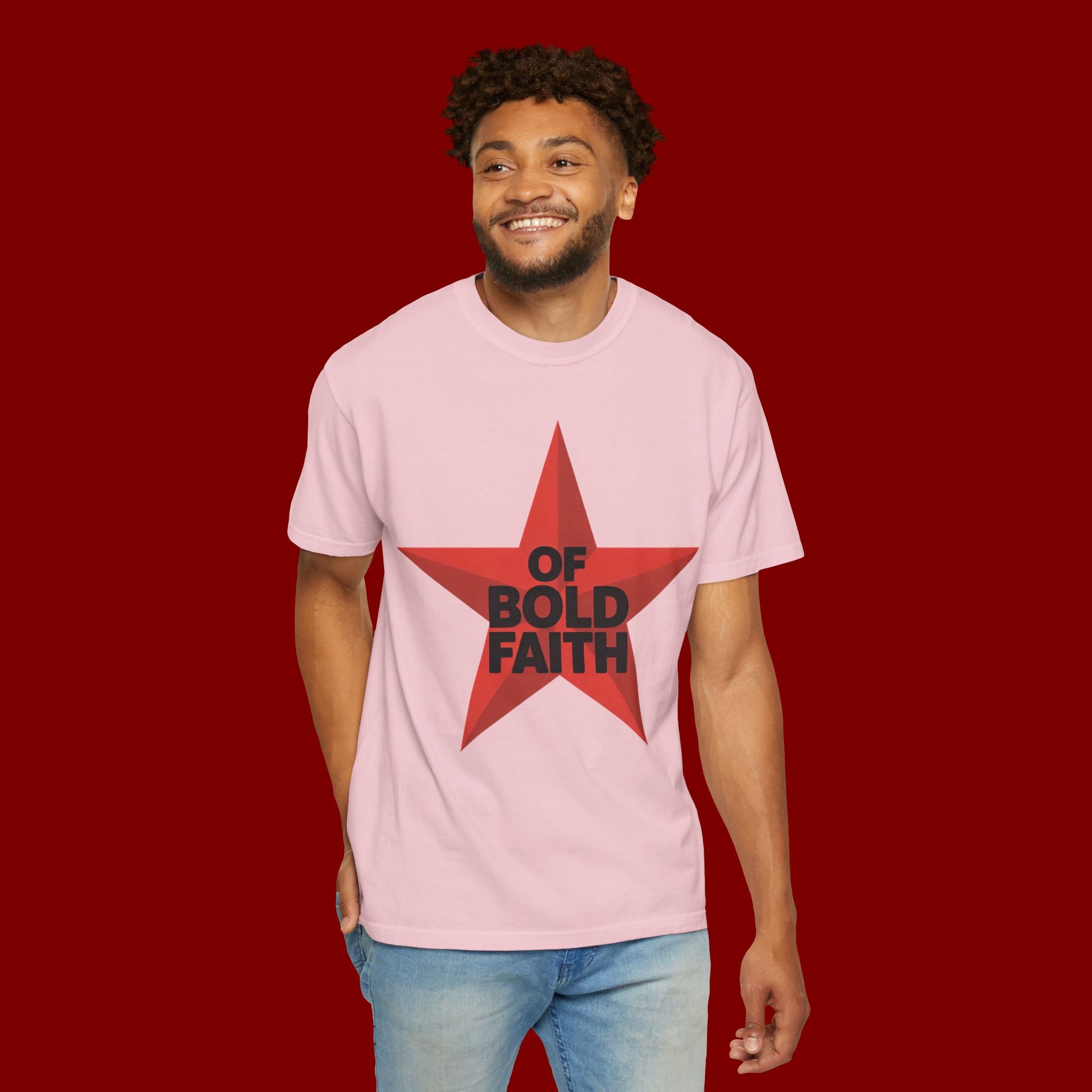 Bold Faith Star T-Shirt — "Of Bold Faith" Graphic Tee