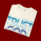 Trust God, Bro. T-Shirt — Retro Gradient Faith Tee