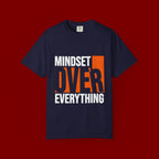 OVER Block Graphic T-Shirt — Bold Orange Minimalist Tee