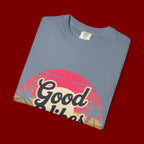 Good Vibes Only T-Shirt — Retro Sunset Palm Tee