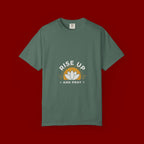 Rise Up and Pray T-Shirt — Spiritual Faith Graphic Tee with Lotus