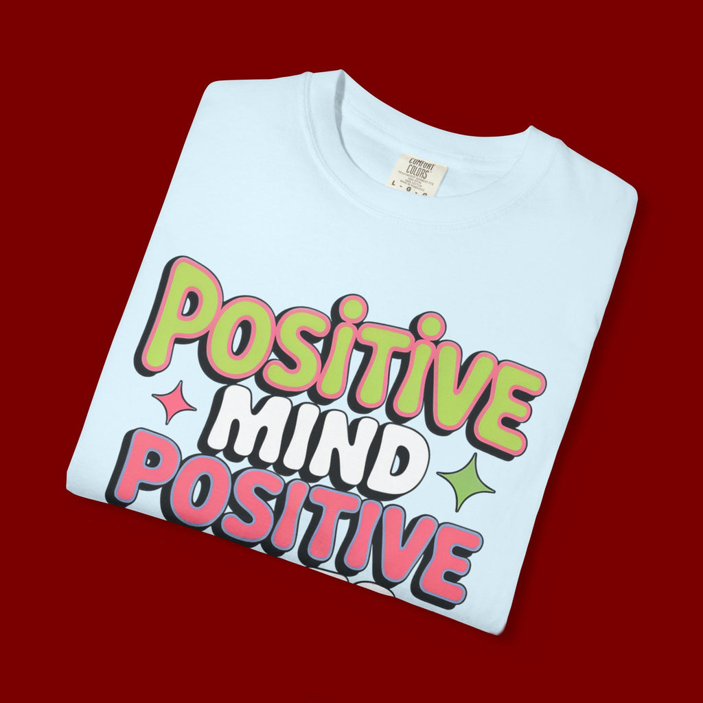 Positive Mind Positive Vibes Positive Life T-Shirt — Retro Smile Graphic Tee
