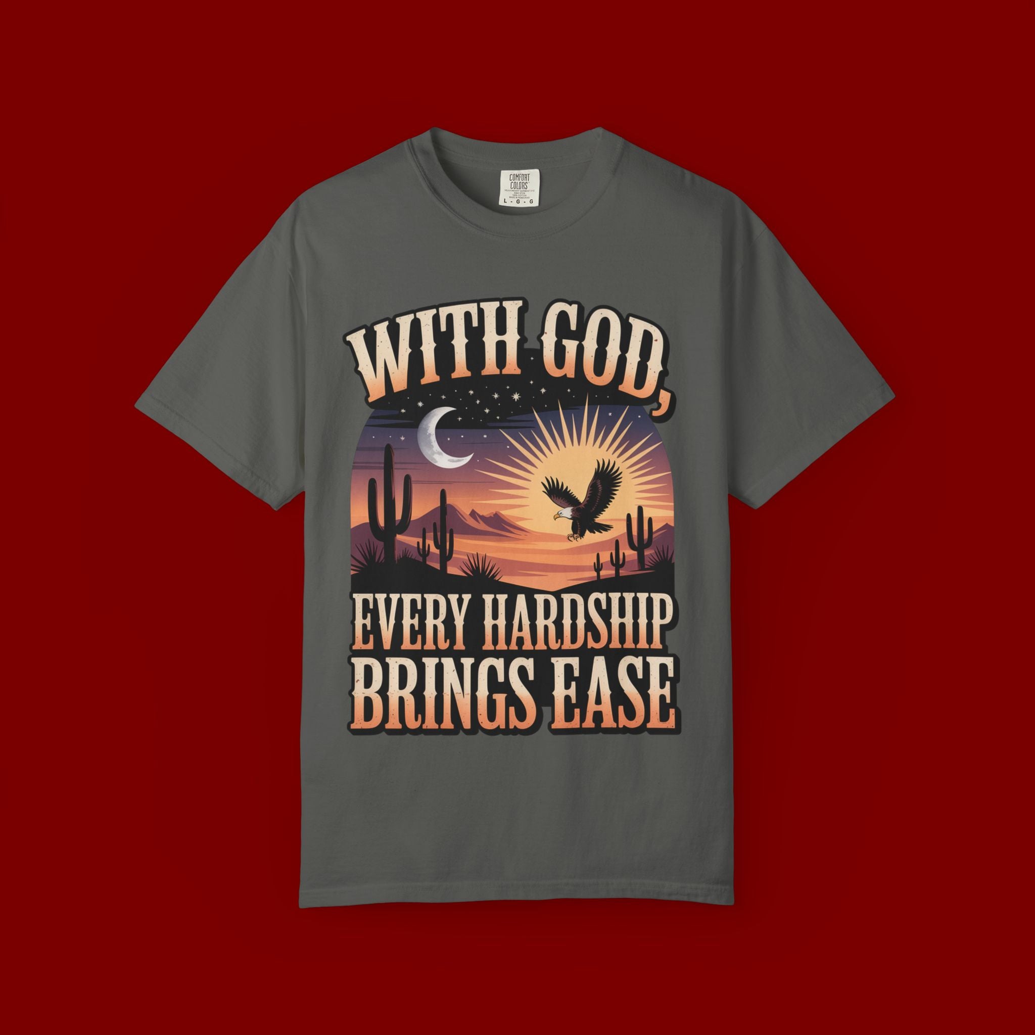 With God Every Hardship Brings Ease T-Shirt