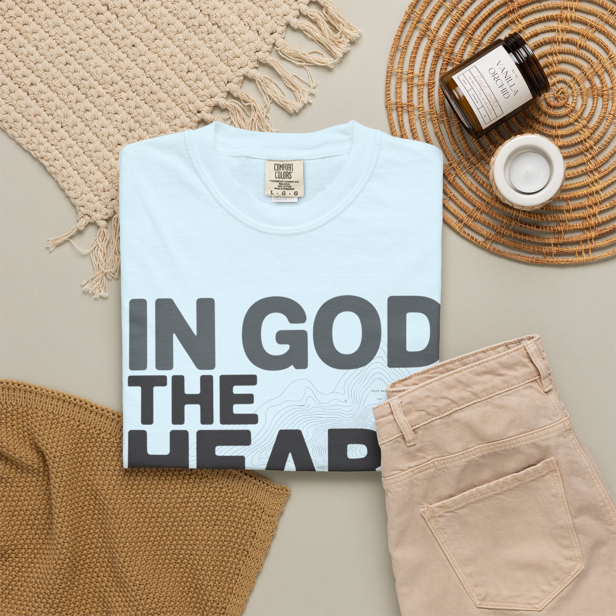 Christian Faith T-Shirt — “In God the Heart Finds Peace” Inspirational Tee