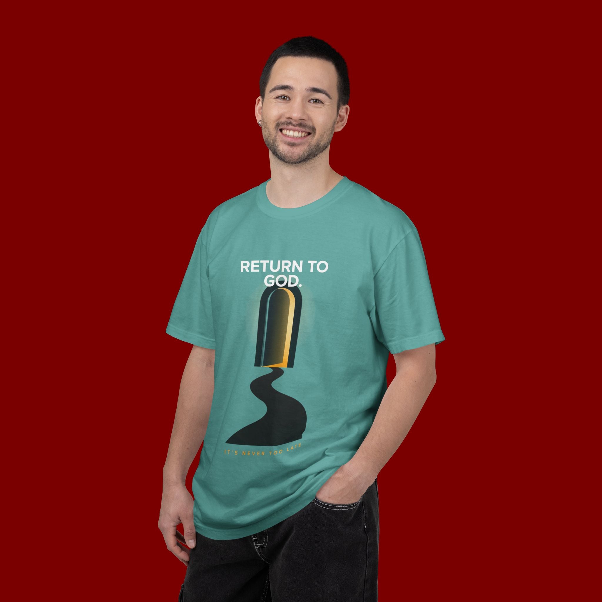 Mystic Doorway T-Shirt — Golden Arch Path Graphic Tee