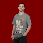 God Will Always Make a Way T-Shirt — Inspirational Floral Christian Tee