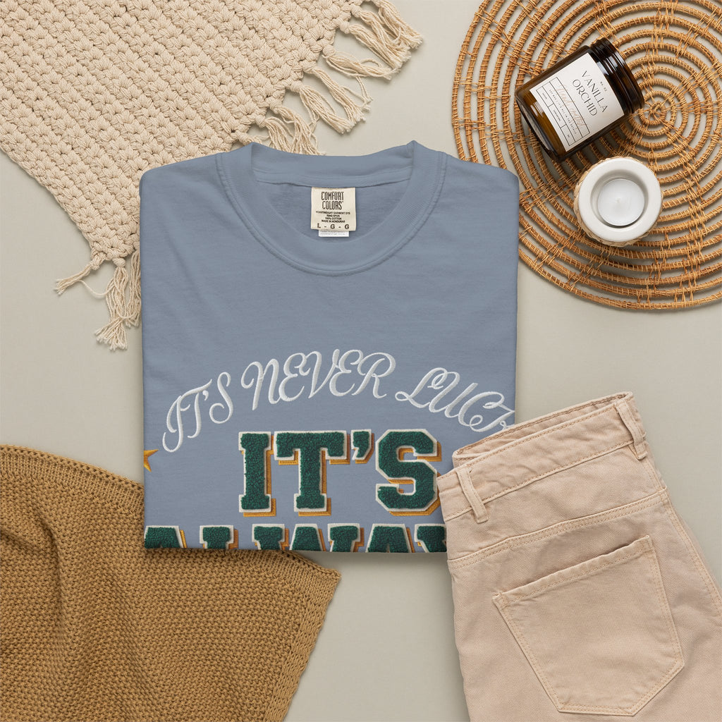 It’s Always God Graphic T-Shirt — Faith-Based Vintage Lettering Tee