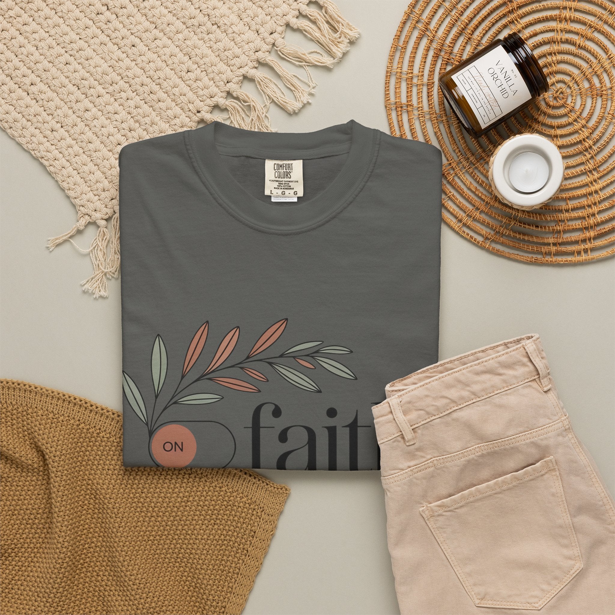 Faith Over Fear T‑Shirt — Inspirational Christian Tee with 'faith' and 'fear' Design