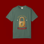 Trust God Padlock T-Shirt — "No Matter What" Christian Faith Tee