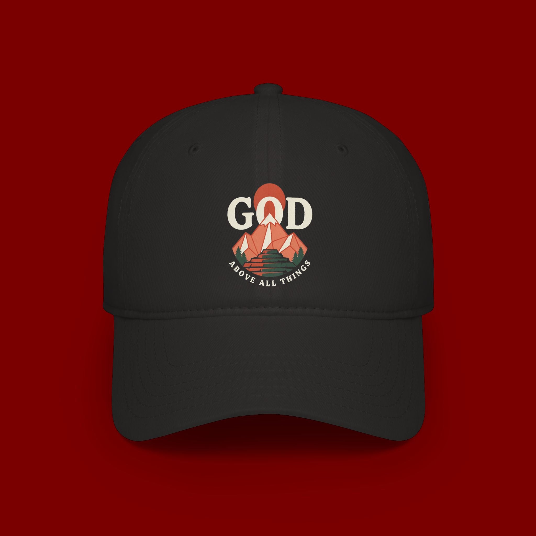 God Above All Things Embroidered Baseball Cap