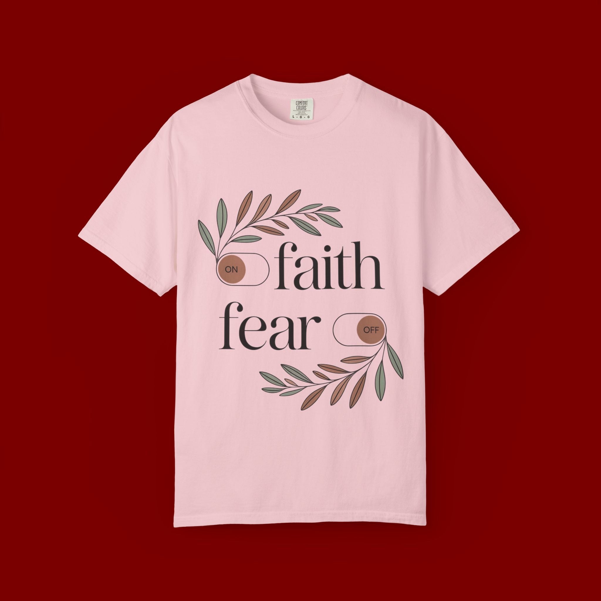 Faith Over Fear T‑Shirt — Inspirational Christian Tee with 'faith' and 'fear' Design