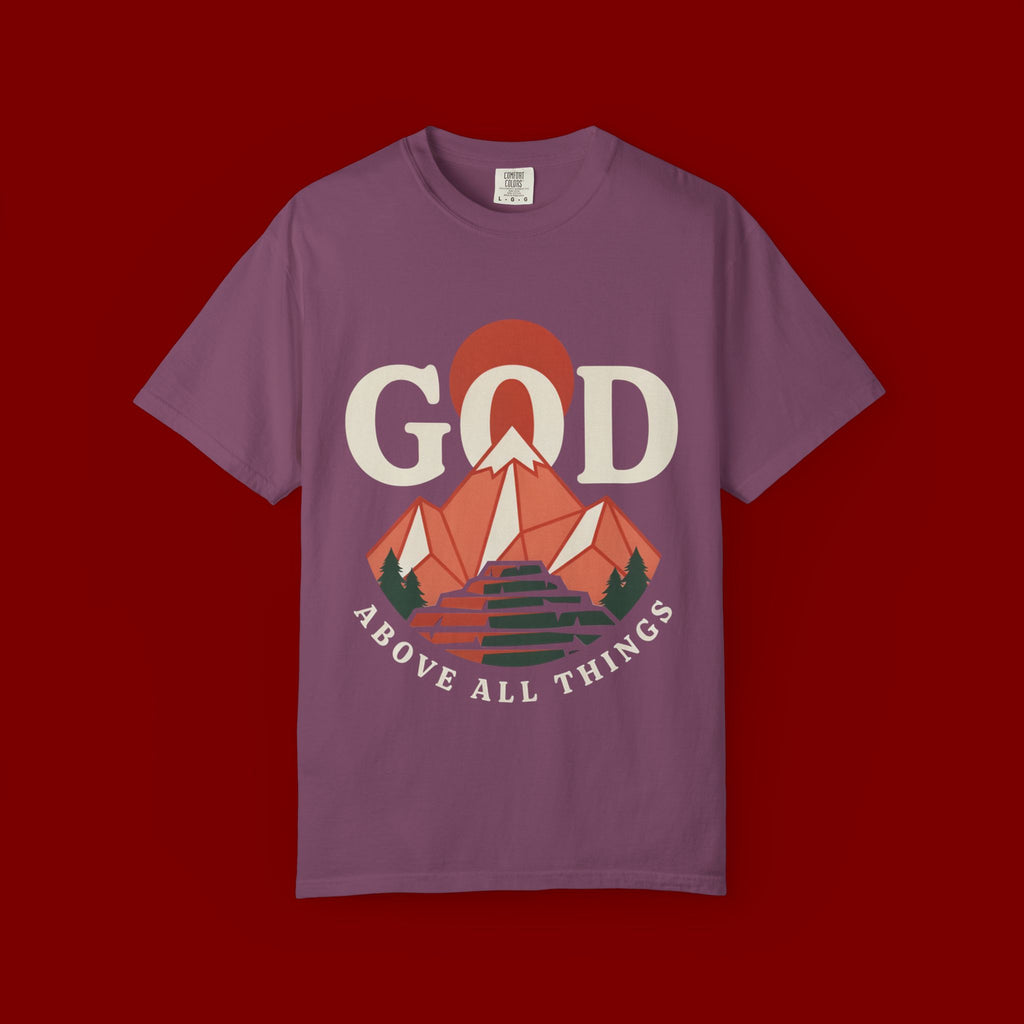 God Above All Things Mountain T-Shirt