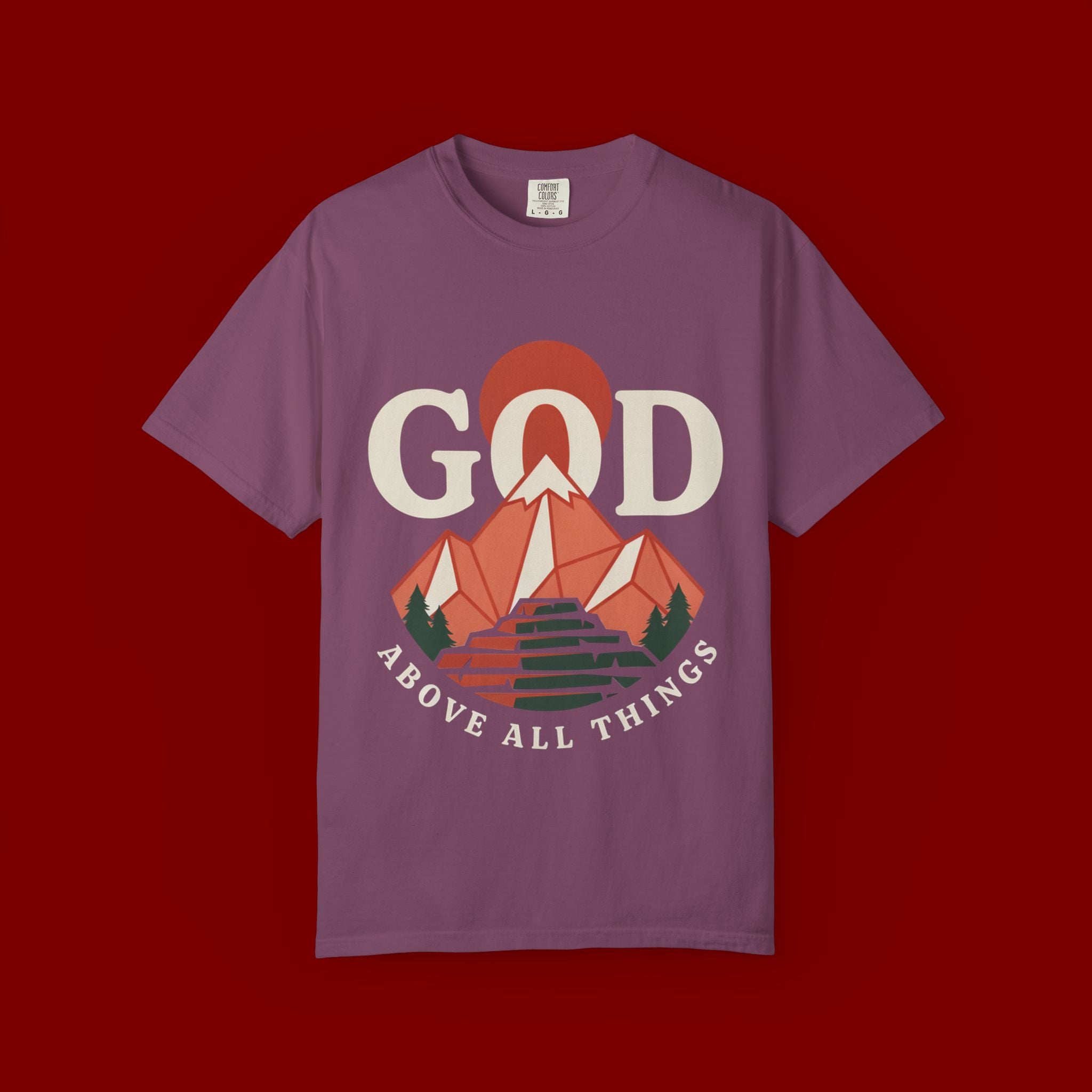 God Above All Things Mountain T-Shirt