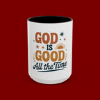 Praise the Lord Coffee Mug – Retro Christian Faith Accent Mug (11/15oz)