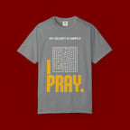 I Pray Maze T-Shirt — "My Secret Is Simple" Christian Faith Tee