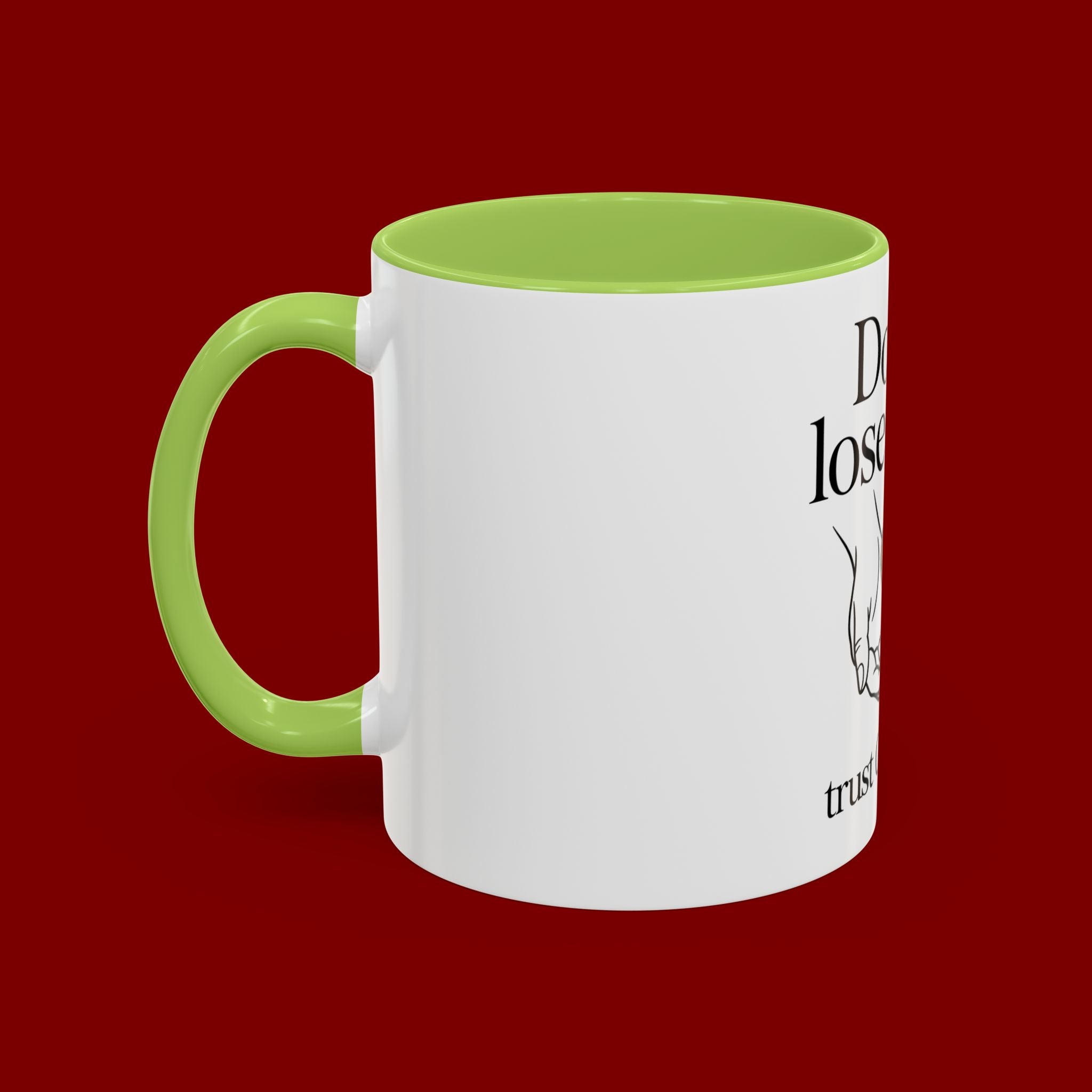Do Not Lose Heart Accent Coffee Mug — Trust God’s Plan Inspirational Christian Mug
