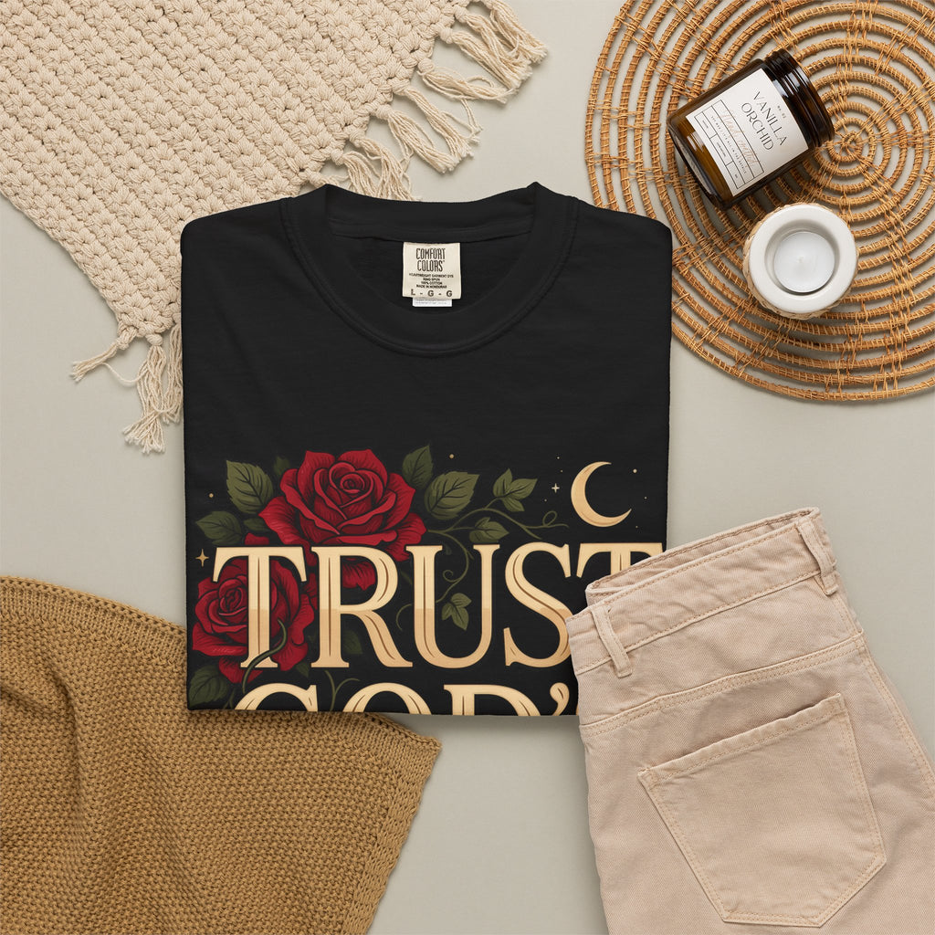 Trust God’s Plan T-Shirt — Floral Faith Graphic Tee