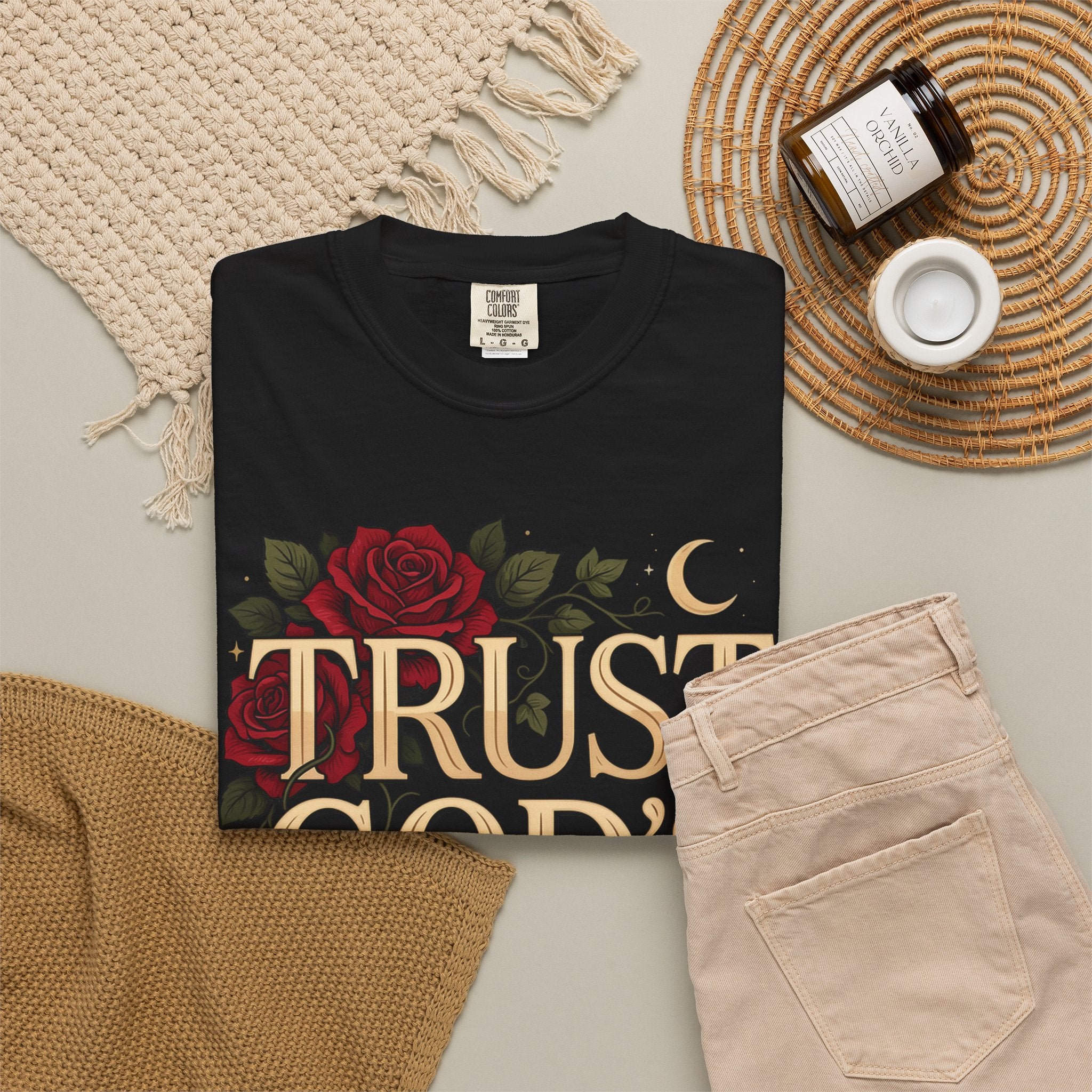 Trust God’s Plan T-Shirt — Floral Faith Graphic Tee