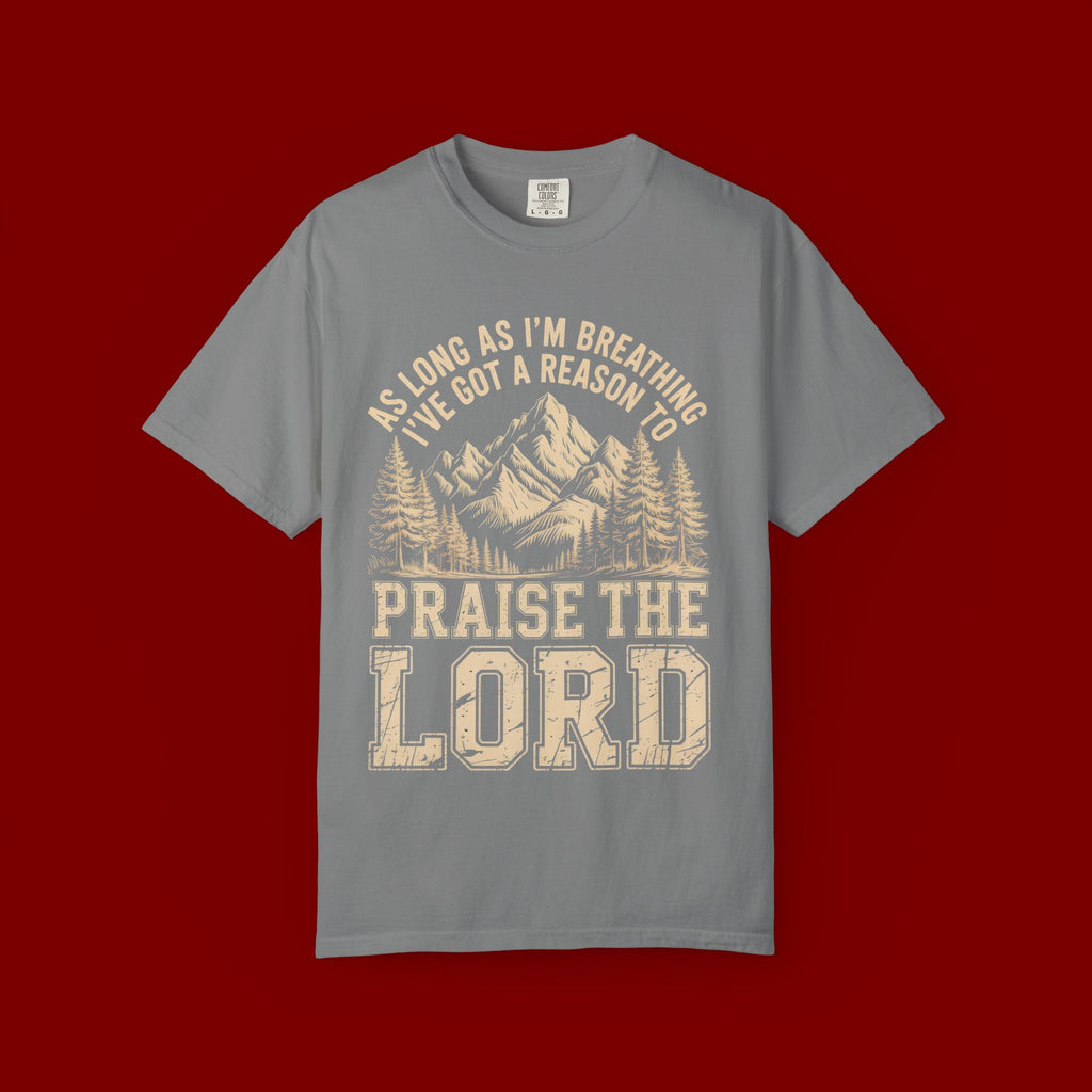 Praise the Lord Mountain T-Shirt — Christian Faith Outdoor Tee
