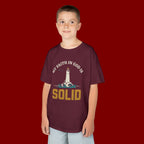Kids T-Shirt — “My Faith in God is Solid” Lighthouse Christian Tee