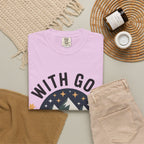 Faith-Based Mountain T-Shirt — "With God All Things Are Possible"